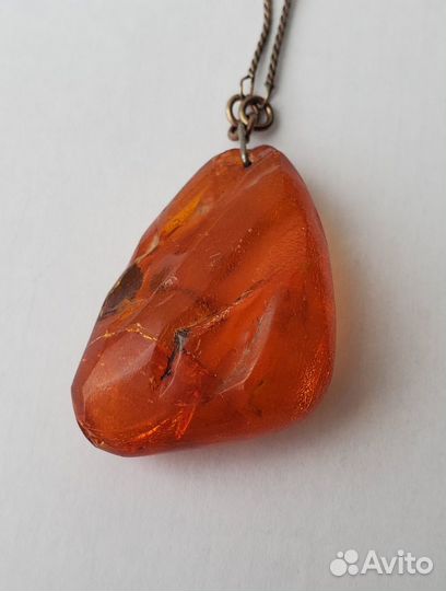 Подвеска янтарь СССР оригинал