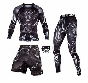 Комплект Рашгард Шорты Тайтсы Venum Gladiator
