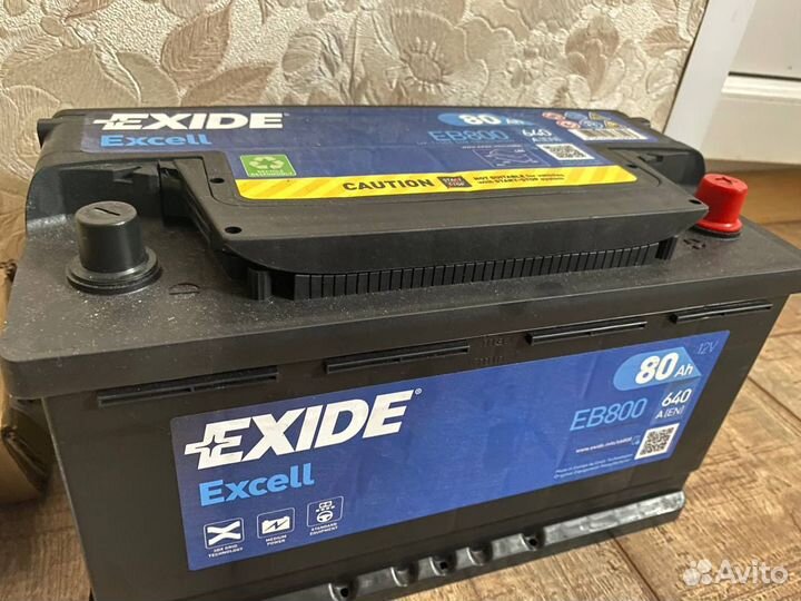 Аккумулятор exide EB800 80Ah