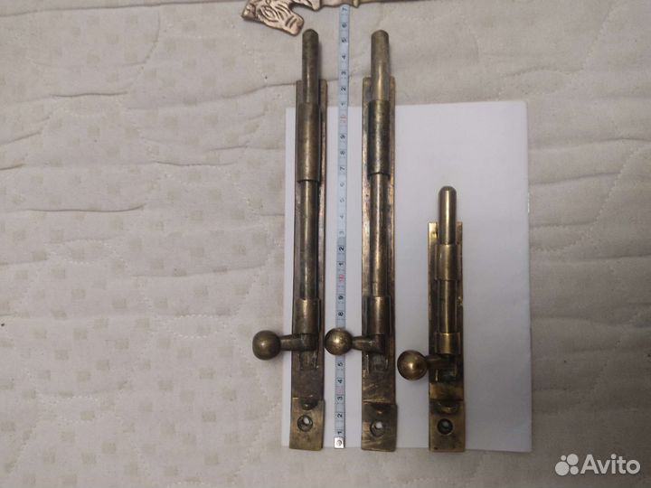 Старина латунь шпингалеты.царизм