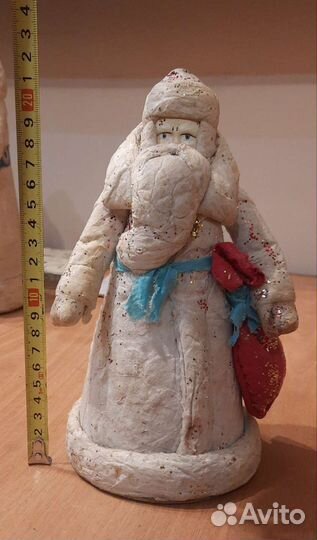 Дед мороз, СССР, вата, бумага, 24 см