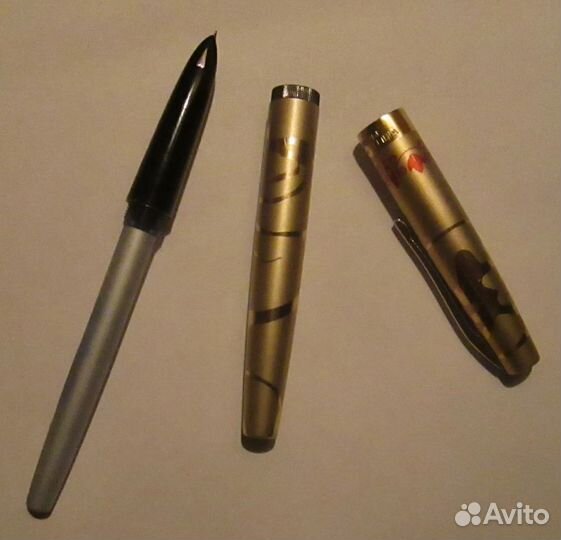 Винтажные перьевая ручка и ручка СССР пружина