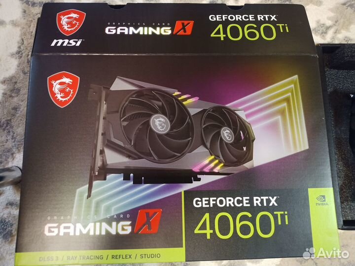 Видеокарта MSI RTX4060Ti gaming X 8GB