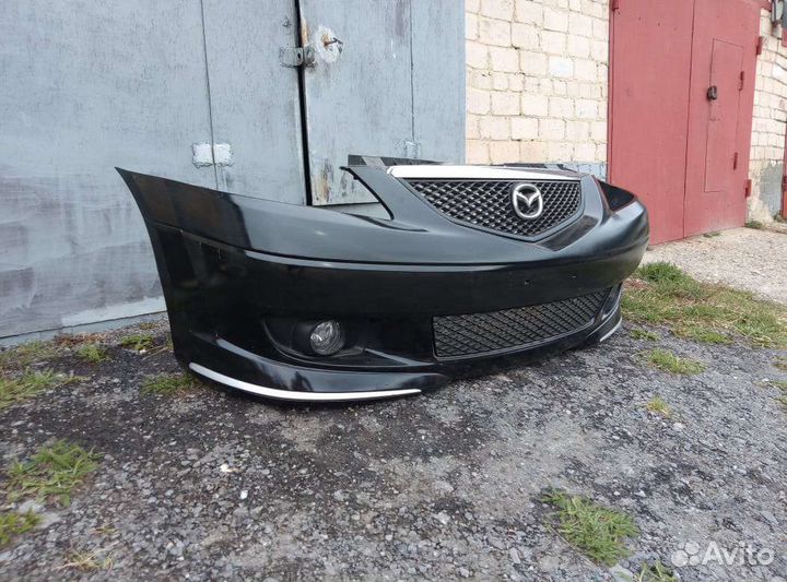 Бампер передний mazda MPV 2003 г.в