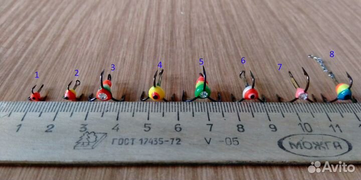 Мормышки,тройники