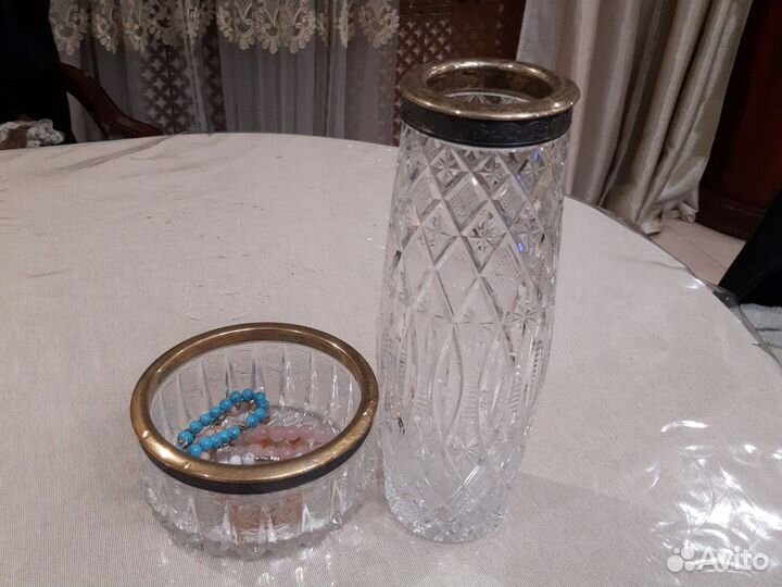 Ваза хрустальная СССР 30 см