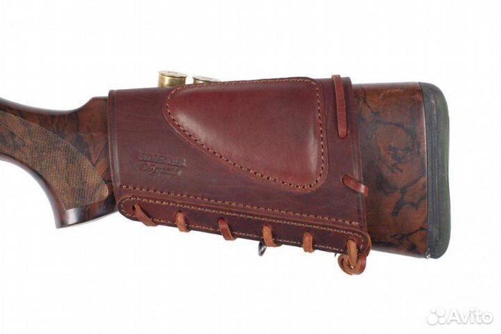 Патронташ на приклад 5 патронов кожа 12к