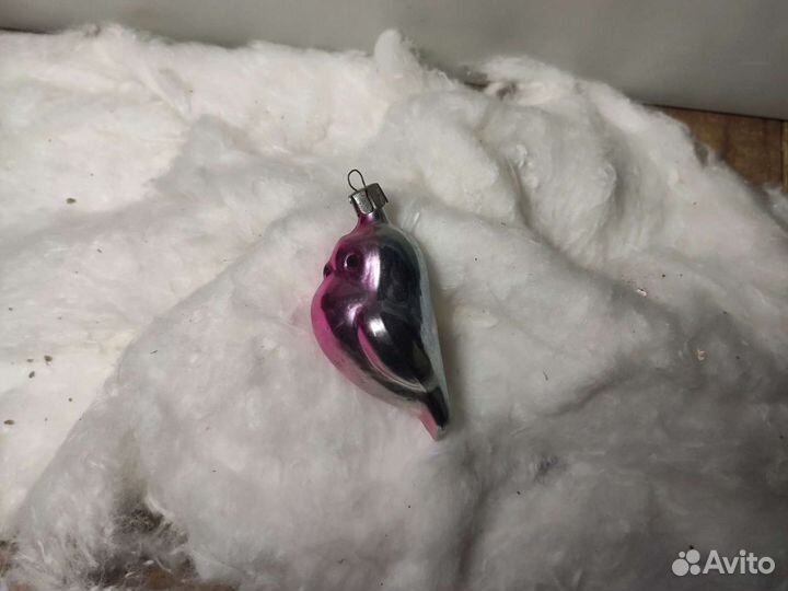 Ёлочная игрушка СССР снегирь