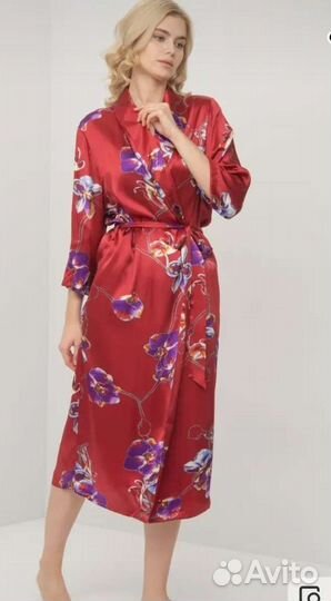 Халат натуральный шелк