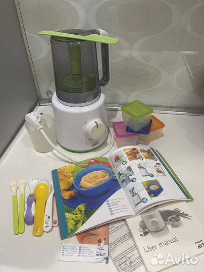 Пароварка блендер philips avent 2 в 1