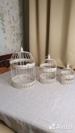 Клетка декоративная шебби цена за 3 шт