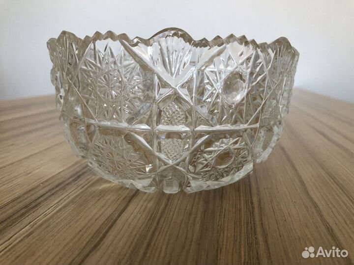 Салатница хрустальная