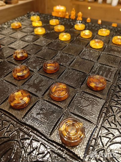 Янтарные шашки фишки нарды