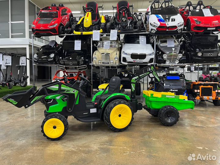 Детский электромобиль экскаватор-погрузчик A777MP