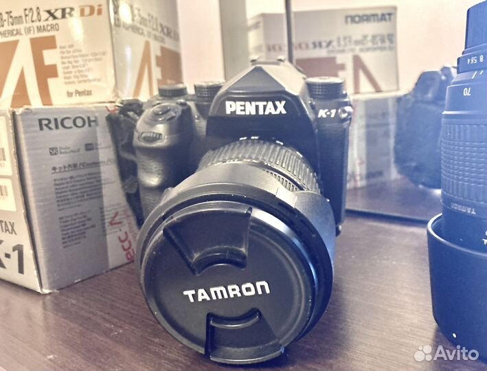 Полнокадровая зеркалка Pentax k-1 + 3 объектива