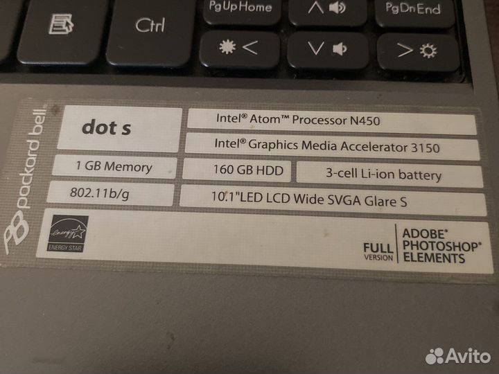 Нетбук Packard bell