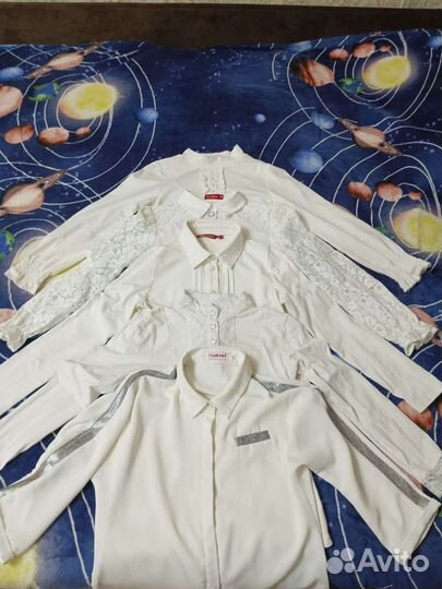Блузка школьная 134 140