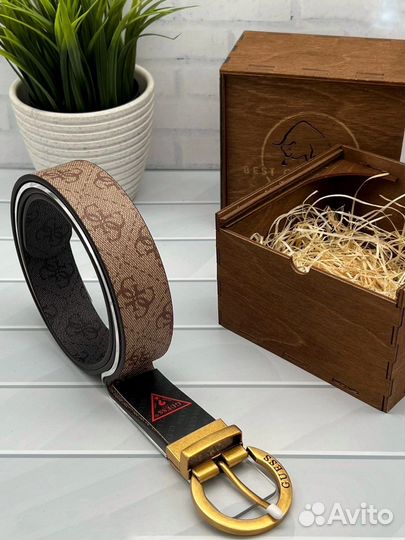 Мужской кожаный ремень