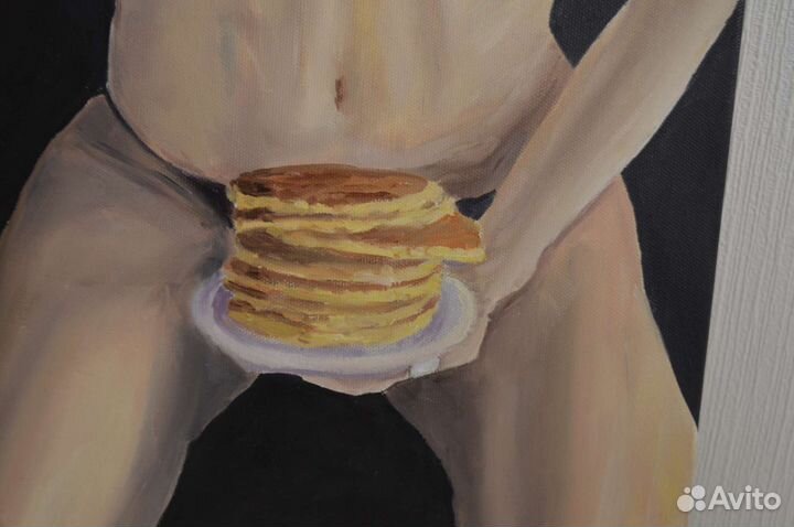 Картина маслом девушка ню