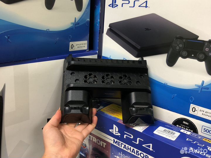 Док станция Подставка Sony PS4. Юсб хаб