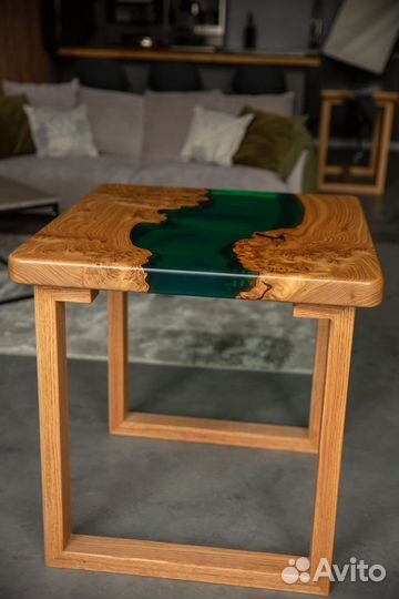 Изготовление столешниц из смолы и слэбов дерева