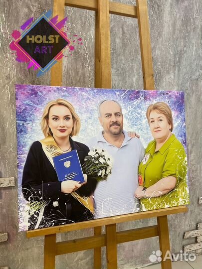 Портрет на холсте по фото