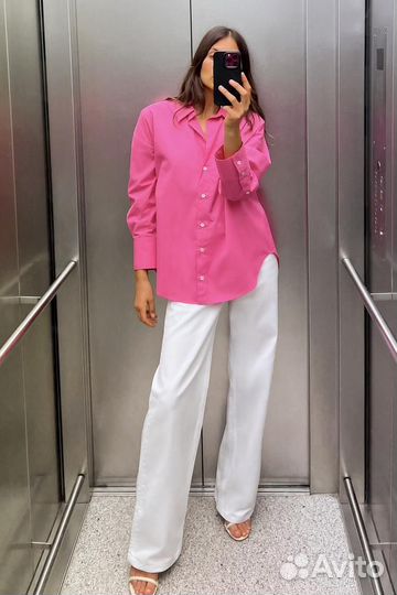 Рубашка Zara Новая коллекция 2024