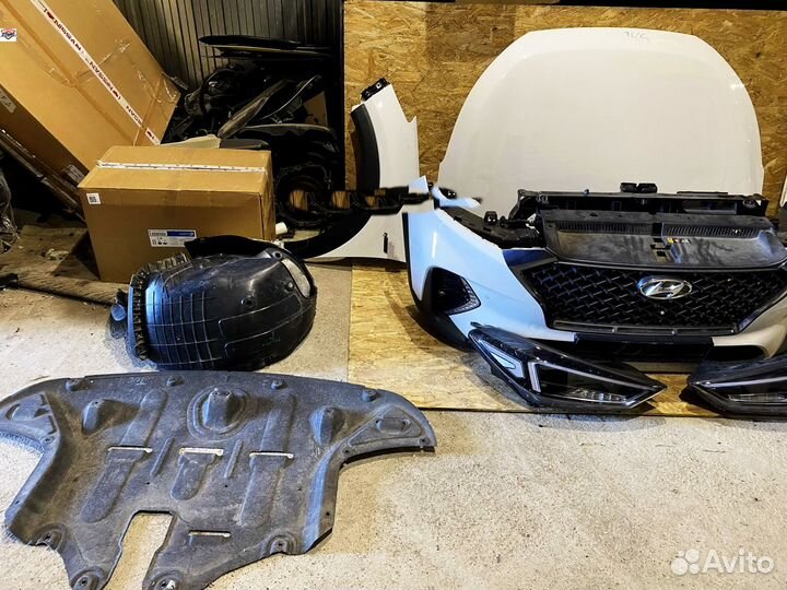 Передняя часть автомобиля Hyundai Tucson 3 N-Line