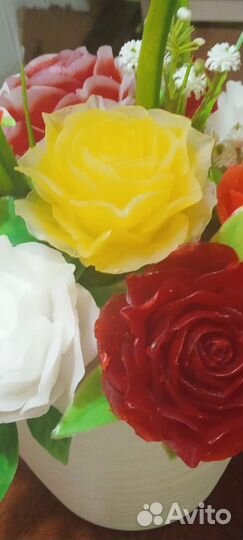 Букет цветов из мыла