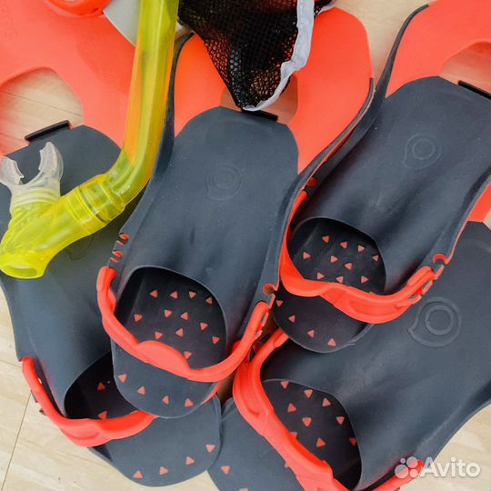 Ласты 43-47 и маски дecatlon для снорклинга