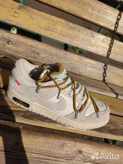 Кроссовки nike sb dunk low off white