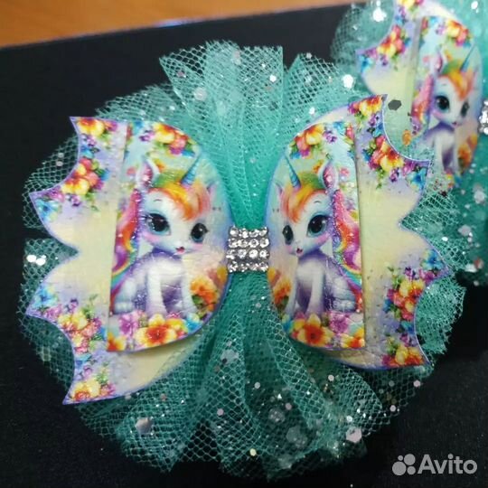 Бантики единорожки