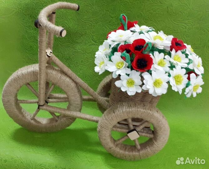 Велосипед с цветами.Сувенир
