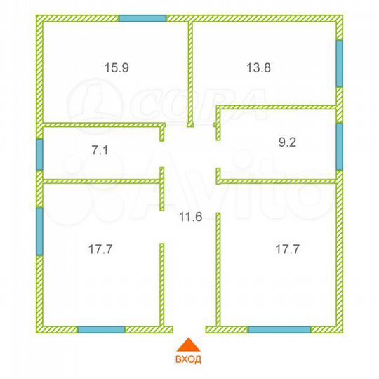 Дом 93 м² на участке 8,4 сот.