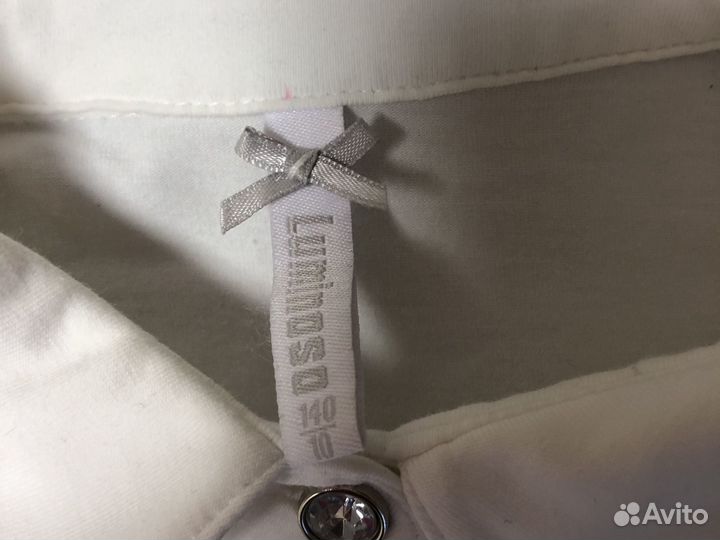 Блузка белая школьная на девочку