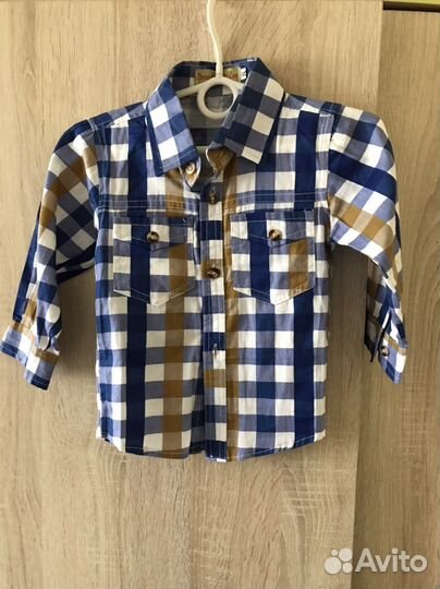 Рубашка для мальчки 86 р-р