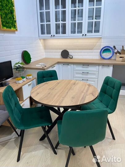 Стол обеденный Раздвижной раскладной 90см+32см