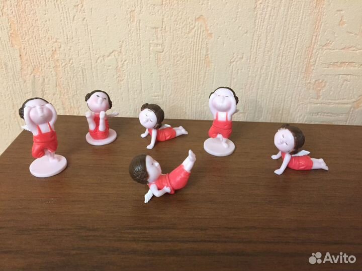 Киндеры йога для ангелов.12 фигурок.Gapchinskа