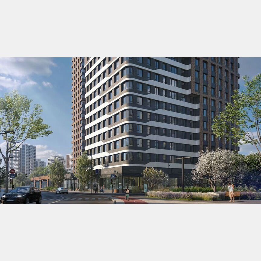 1-к. квартира, 40,5 м², 21/25 эт.