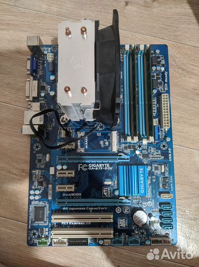 Материнская плата lga 1155, i5-3550, 2x4gb ram