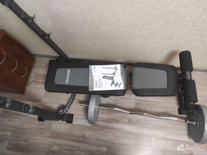 Скамья универсальная со стойкой плюс штанга