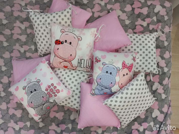 Бортики в детскую кроватку