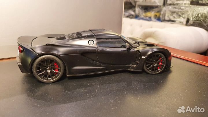 1:18 Autoart Hennessey Venom GT Spyder Matt Black