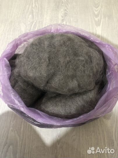 Козий пух чесаный