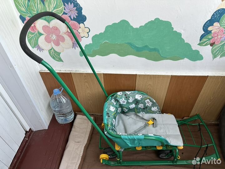 Детские санки с колесиками