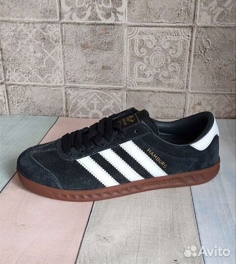 Кеды мужские замшевые adidas hamburg