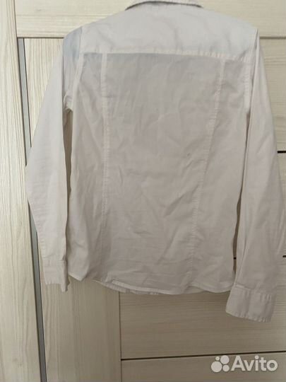 Рубашка белая для мальчика 134