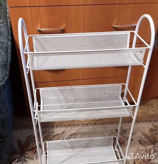 Этажерка металлическая узкая