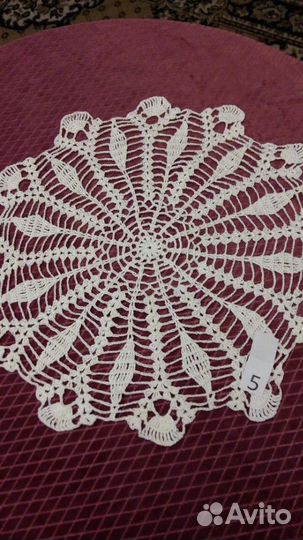 Салфетки, скатерти вязаные крючком (ручная работа)