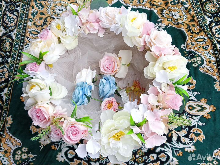 Корзина плетеная большая подарочная